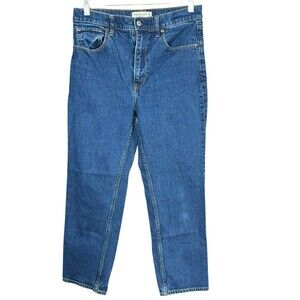 Abercrombie & Fitch The Ankle Straight Ultra High Rise Jeans 29/8 Medium Wash
